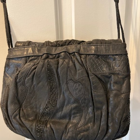 Vintage Viva of California Black Leather Purse - Picture 5 of 10